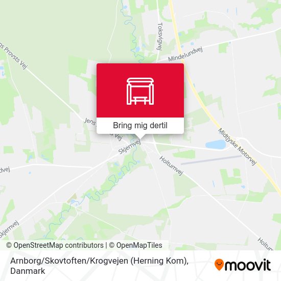 Arnborg / Skovtoften / Krogvejen (Herning Kom) kort