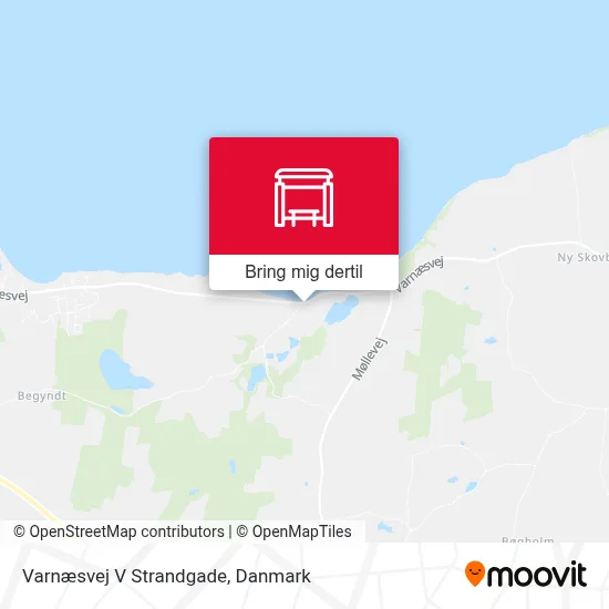 Varnæsvej V Strandgade kort