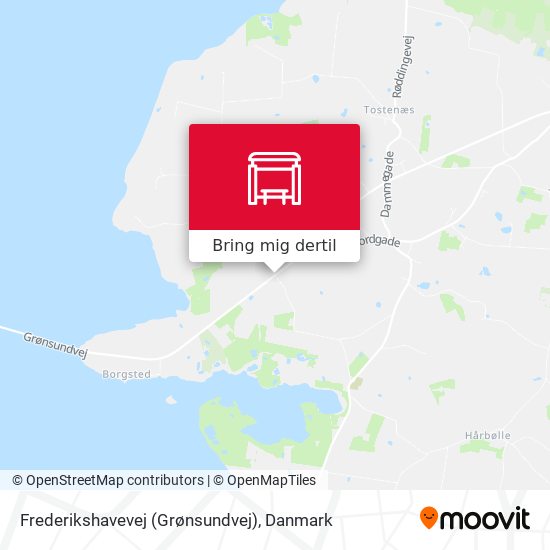 Frederikshavevej (Grønsundvej) kort