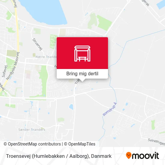Troensevej (Humlebakken / Aalborg) kort