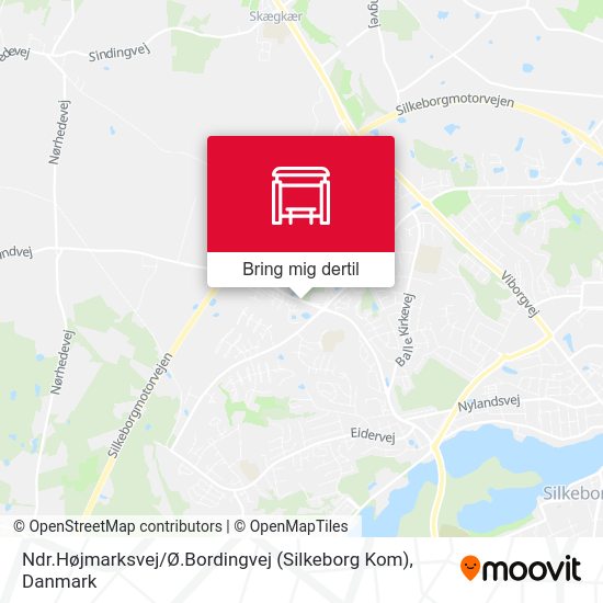 Ndr.Højmarksvej / Ø.Bordingvej (Silkeborg Kom) kort