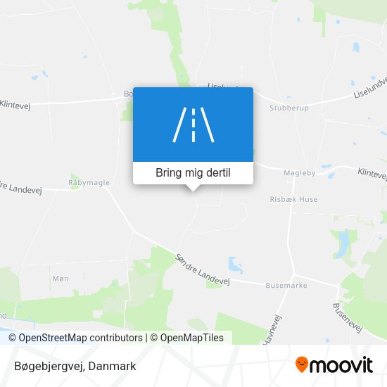 Bøgebjergvej kort
