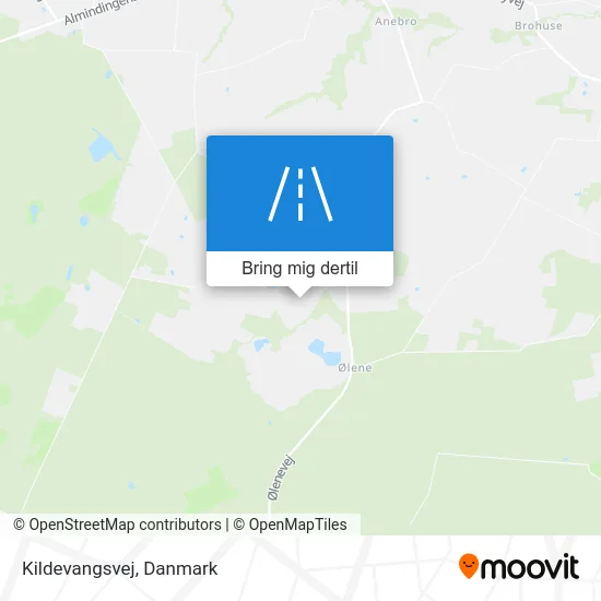 Kildevangsvej kort
