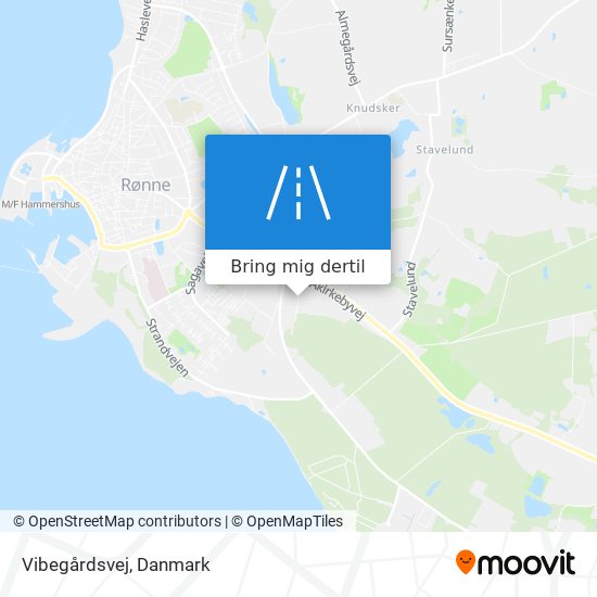 Vibegårdsvej kort