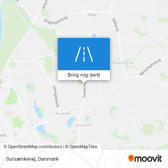 Sursænkevej kort