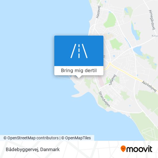 Bådebyggervej kort