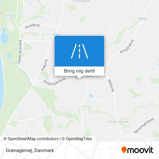 Grønagervej kort