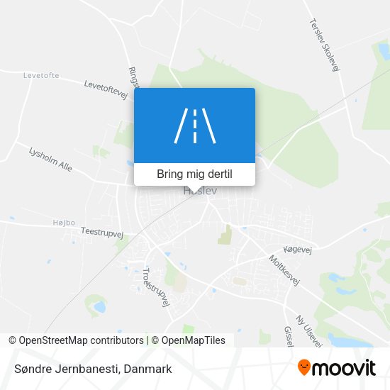 Søndre Jernbanesti kort