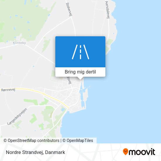 Nordre Strandvej kort