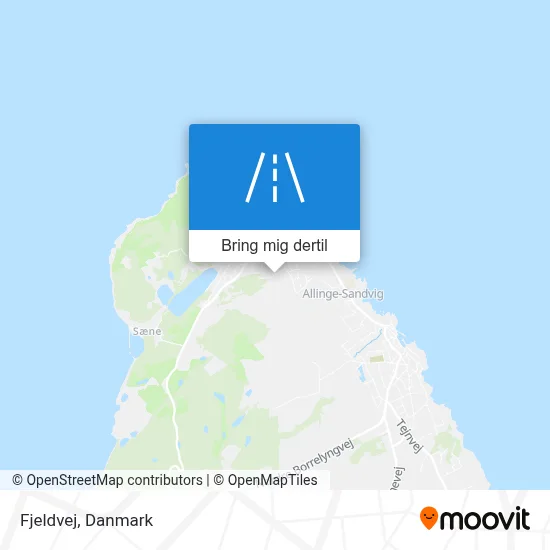 Fjeldvej kort