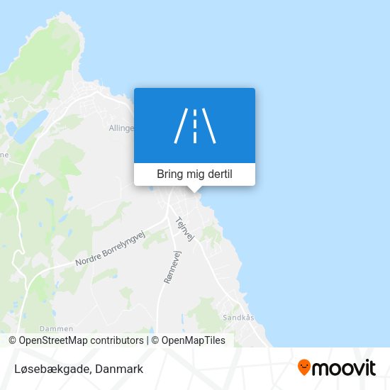 Løsebækgade kort