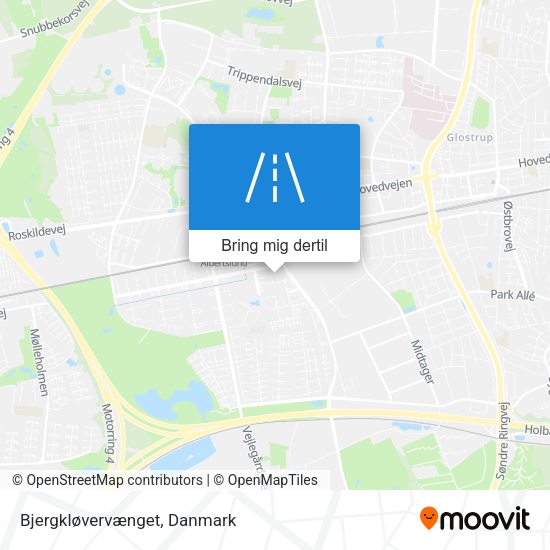 Bjergkløvervænget kort