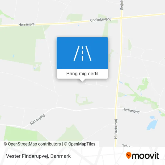 Vester Finderupvej kort