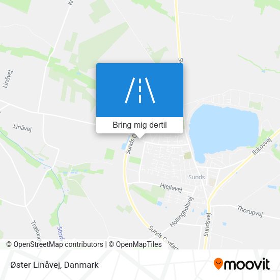 Øster Linåvej kort