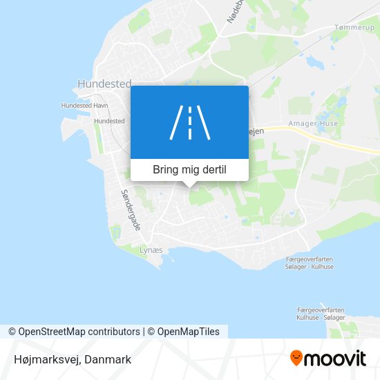 Højmarksvej kort