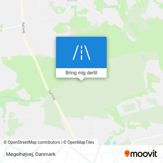 Møgelhøjvej kort