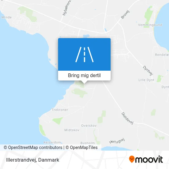 Illerstrandvej kort