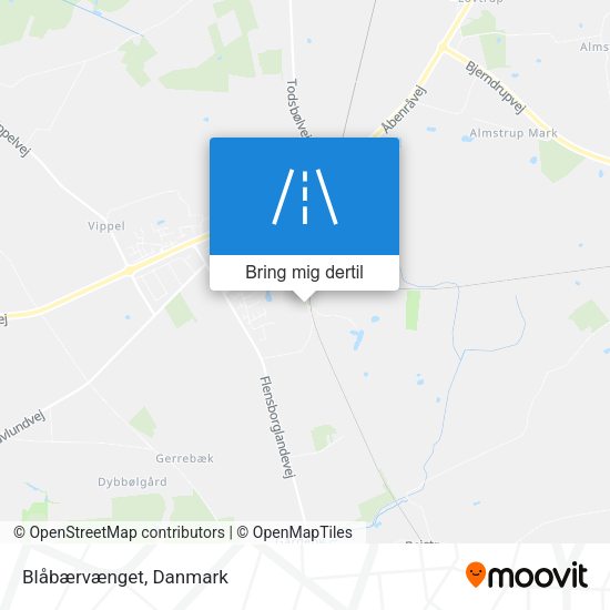 Blåbærvænget kort