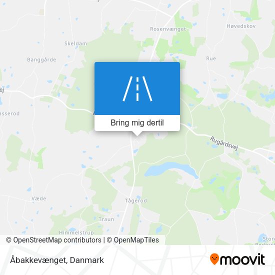 Åbakkevænget kort