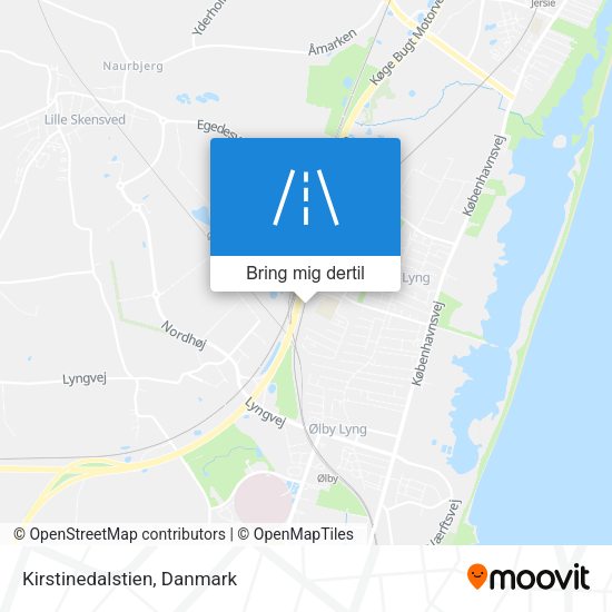 Kirstinedalstien kort