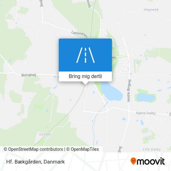 Hf. Bækgården kort