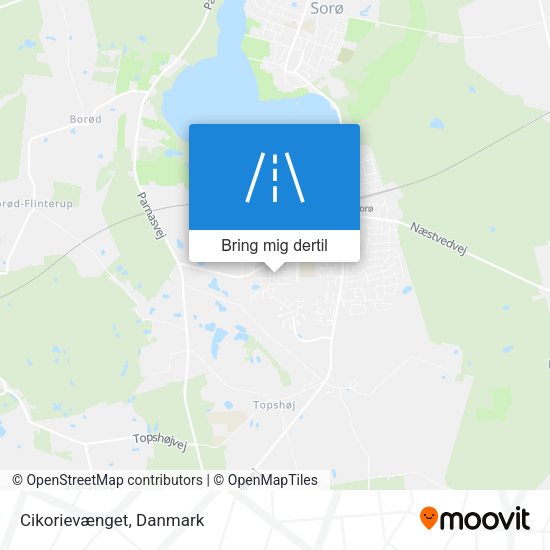 Cikorievænget kort