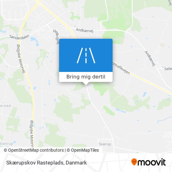 Skærupskov Rasteplads kort