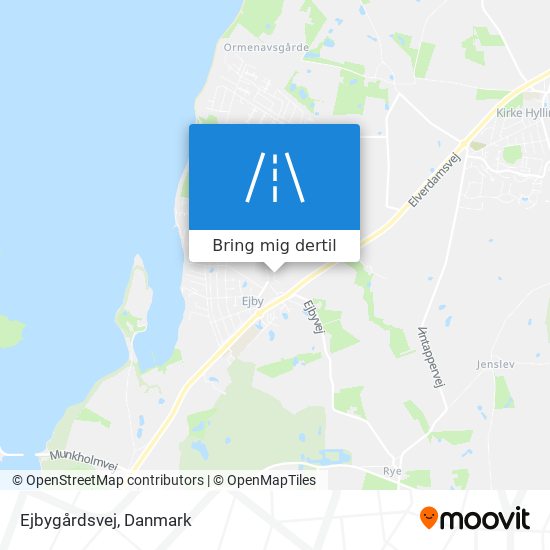 Ejbygårdsvej kort