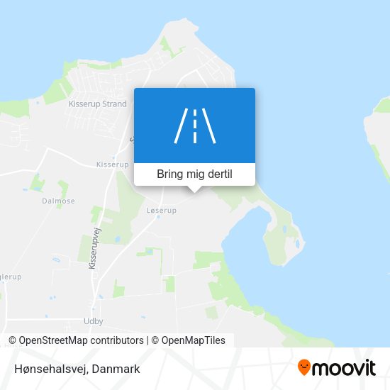 Hønsehalsvej kort