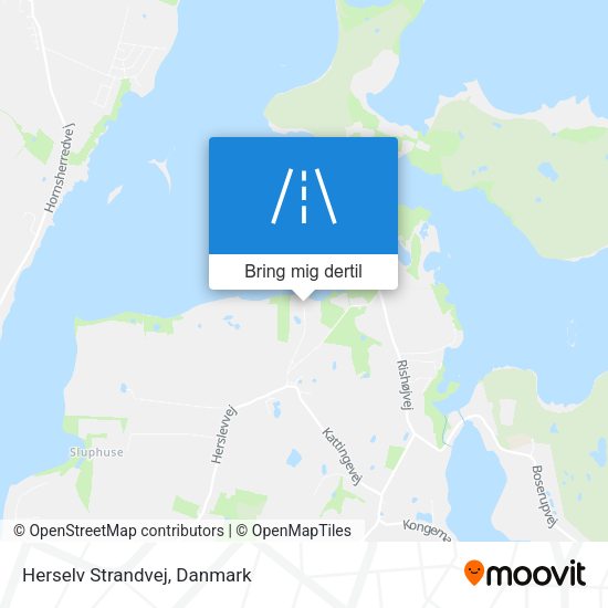 Herselv Strandvej kort