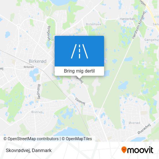 Skovrødvej kort