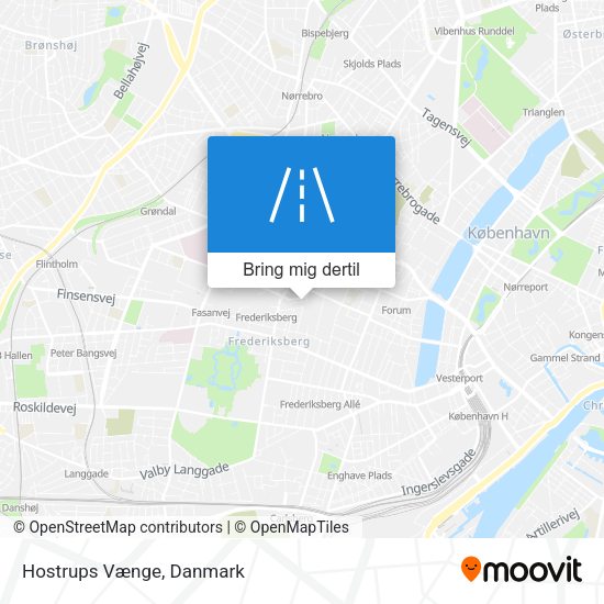 Hostrups Vænge kort