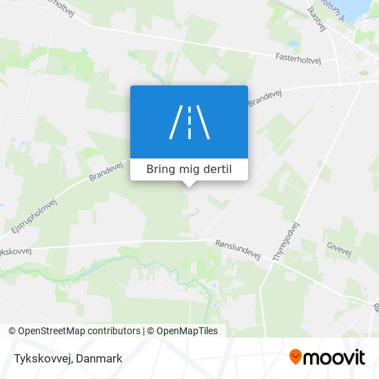 Tykskovvej kort