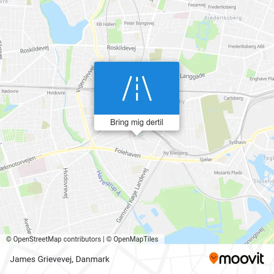 James Grievevej kort