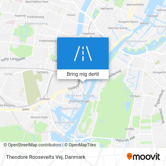 Theodore Roosevelts Vej kort
