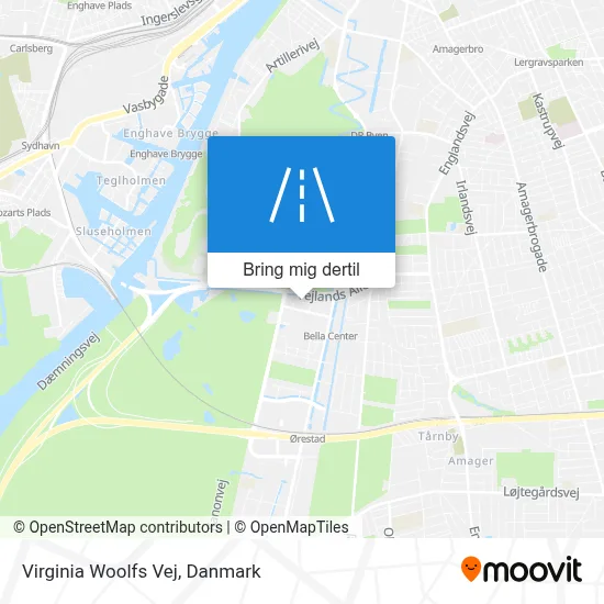 Virginia Woolfs Vej kort