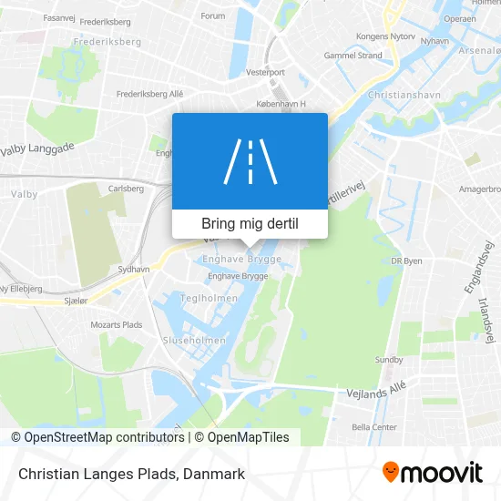 Christian Langes Plads kort