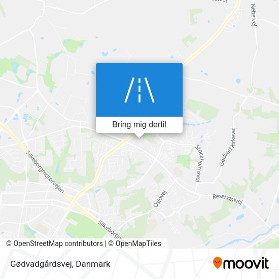 Gødvadgårdsvej kort