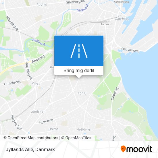 Jyllands Allé kort