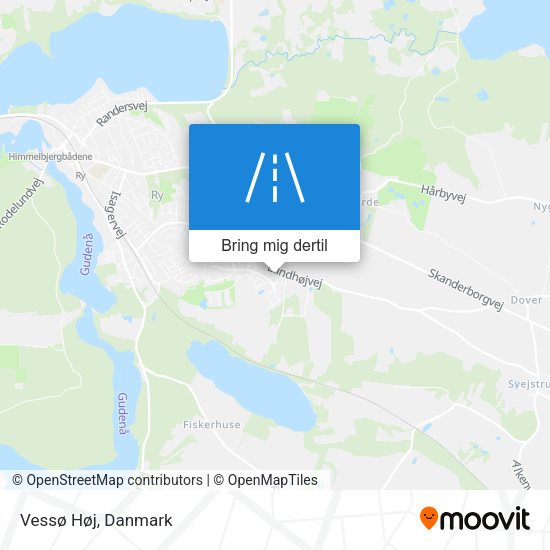 Vessø Høj kort