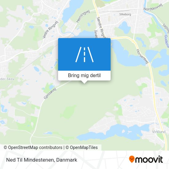 Ned Til Mindestenen kort