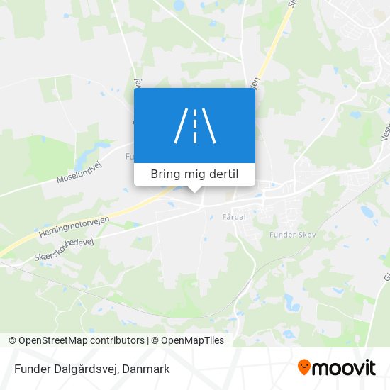Funder Dalgårdsvej kort