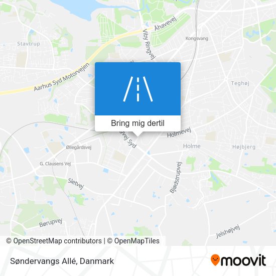 Søndervangs Allé kort