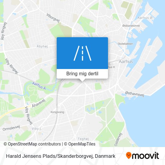 Harald Jensens Plads / Skanderborgvej kort