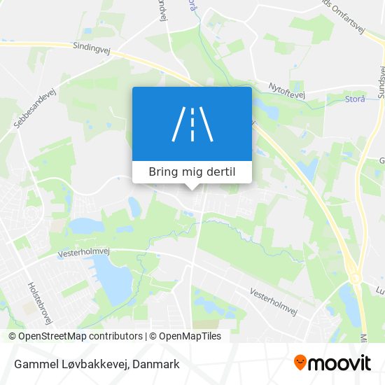 Gammel Løvbakkevej kort