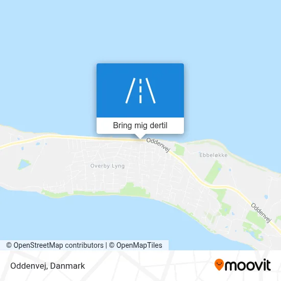 Oddenvej kort