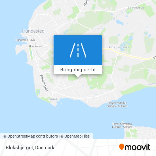 Bloksbjerget kort