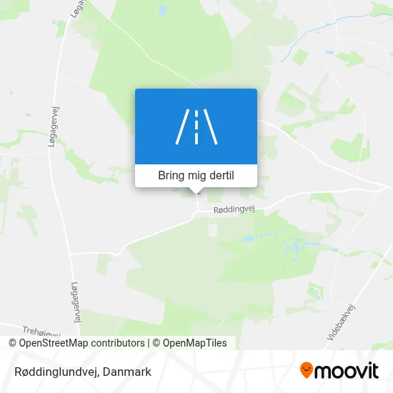 Røddinglundvej kort