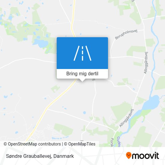 Søndre Grauballevej kort