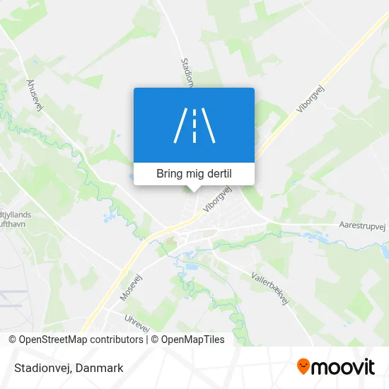 Stadionvej kort